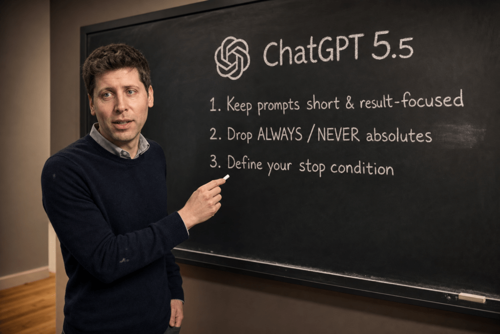 Ontdek hoe je ChatGPT 5.5 effectief prompt. Korter, doelgericht en met duidelijke stopcondities. Praktische tips en voorbeelden voor betere resultaten.