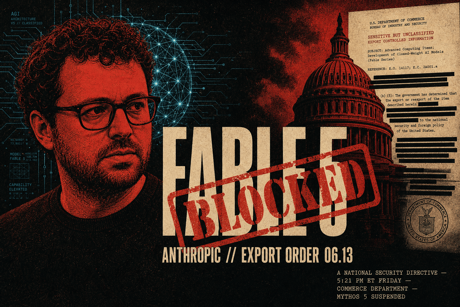 Anthropic suspends access to Fable 5 and Mythos 5 after a US export control directive bars foreign nationals from using the models. Here's what changed.