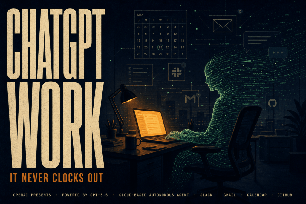 ChatGPT Work is OpenAI's cloud-based AI agent that handles email, Slack, calendars and complex projects across your workday. Here's how it works.