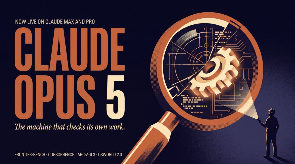 Claude Opus 5 delivers frontier-level reasoning at half the cost of Fable 5, with sharper judgment, stronger coding, and safer defaults.