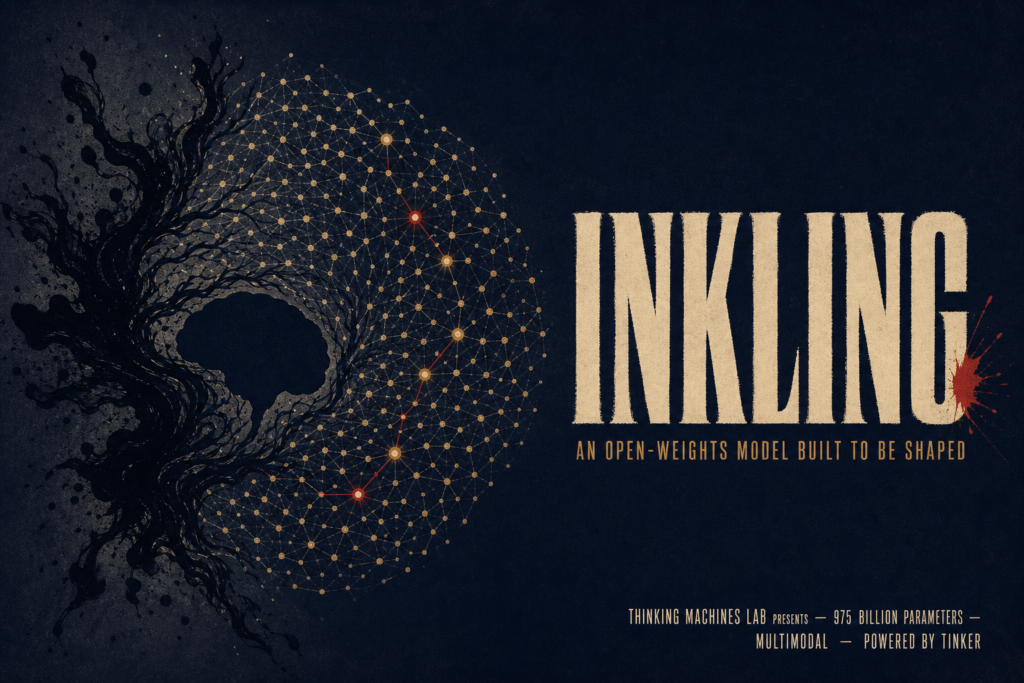 Inkling is het eerste open-weights model van Thinking Machines Lab: 975B parameters, multimodaal, en volledig aanpasbaar via Tinker. Dit moet je weten.