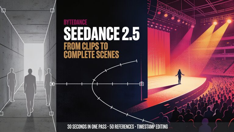 Seedance 2.5 from ByteDance generates 30 seconds of video in one pass, accepts up to 50 multimodal references and supports timestamp editing. Here is what changed.