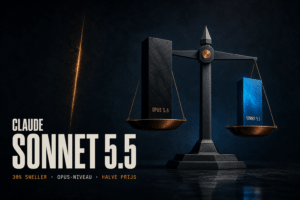 Claude Sonnet 5.5 is 30% sneller, scoort bijna even hoog als Opus 5.5 en kost de helft. Benchmarks, prijzen, effort-instellingen en valkuilen op een rij.