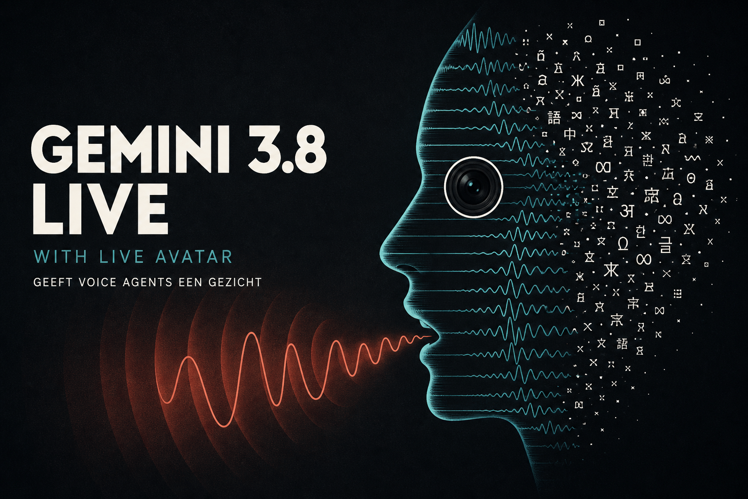Gemini 3.8 Live with Live Avatar koppelt realtime video aan spraak. Lees hoe de lipsync, tool calling en 97 talen werken, wat het kost en wat Google nog niet vertelt.