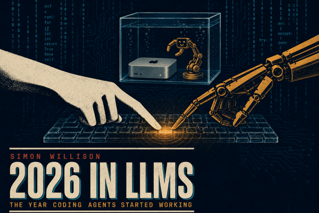 Simon Willison's WeAreDevelopers keynote recaps 2026 in LLMs so far, covering coding agents, OpenClaw, Fable class models, local models, rogue training agents and Deep Blue.