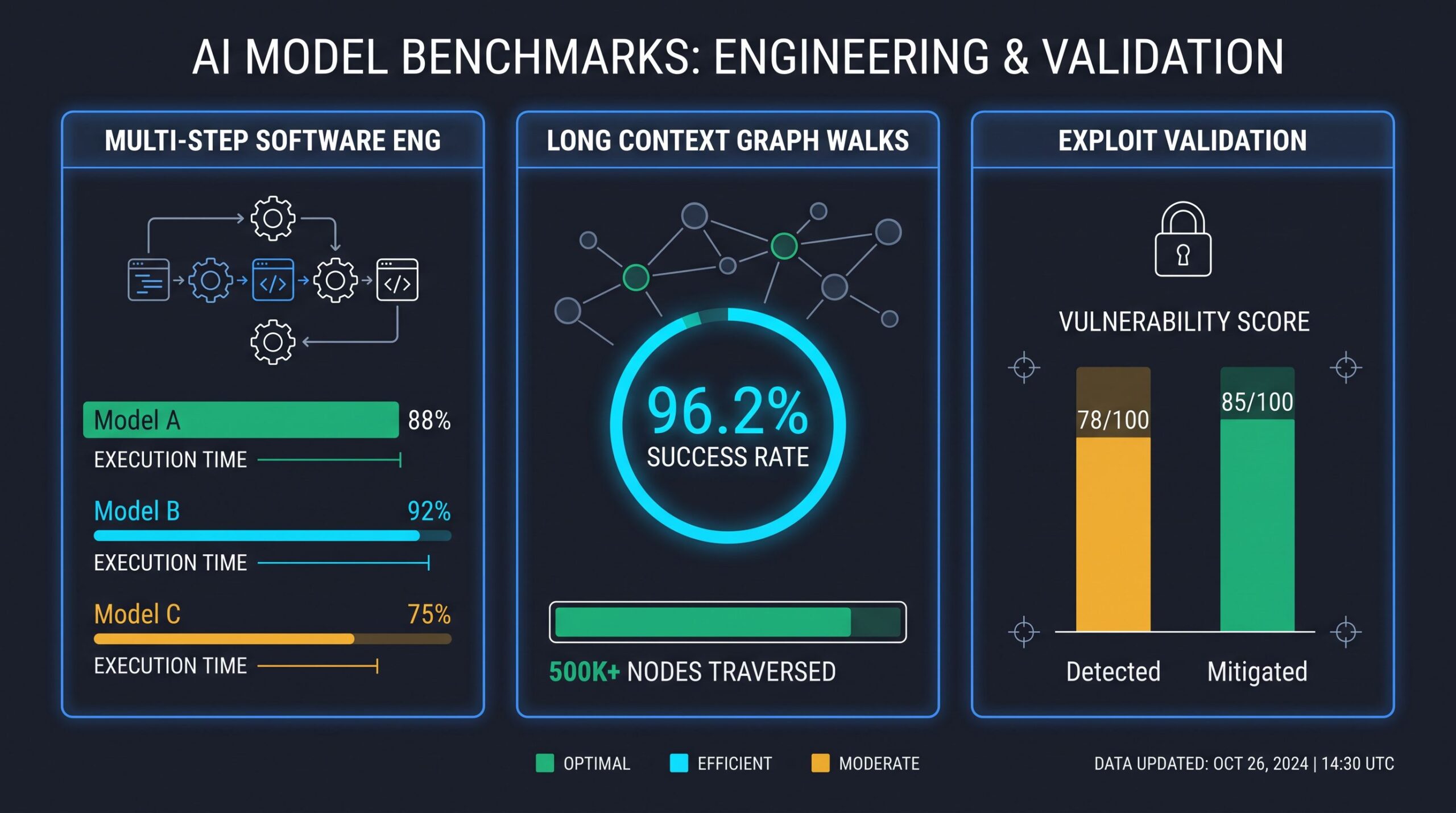 Infografiek van de benchmarkscores van Gemini 4 Carbon vergeleken met Argon, Claude Opus 5.5 en GPT-6 Astra op GraphWalks en SWE