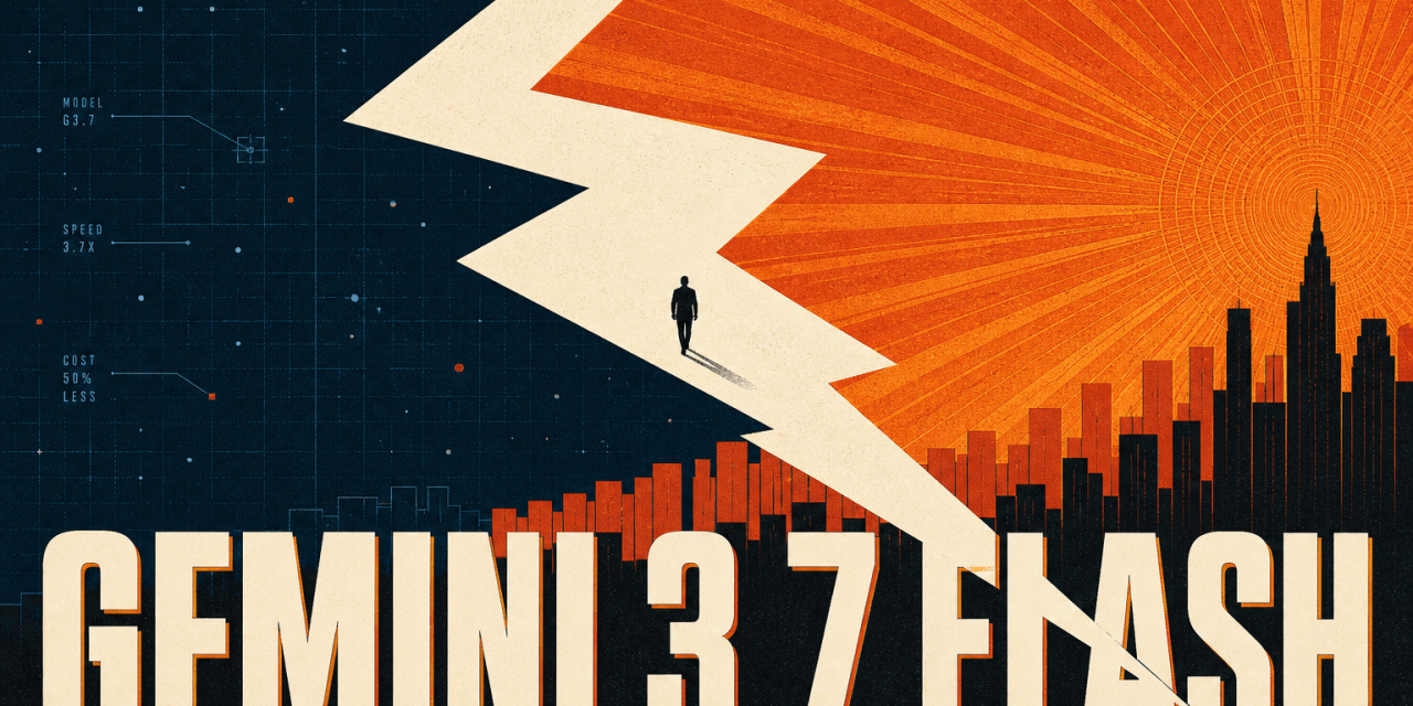 Gemini 3.7 Flash is Google's smartest workhorse model for coding and agents, with big benchmark gains and an introductory price half that of 3.6 Flash.