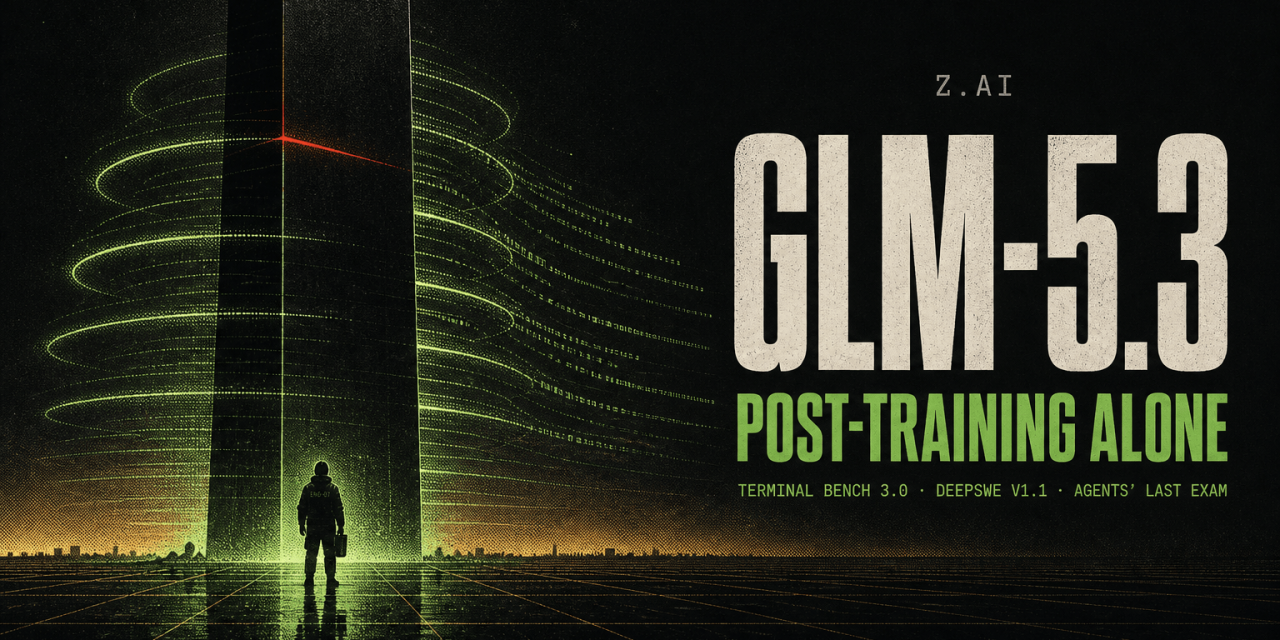 GLM-5.3 keeps the GLM-5.2 base model and gains everything from scaled post-training. See its coding results, emergent cyber capability and open-weights plans.