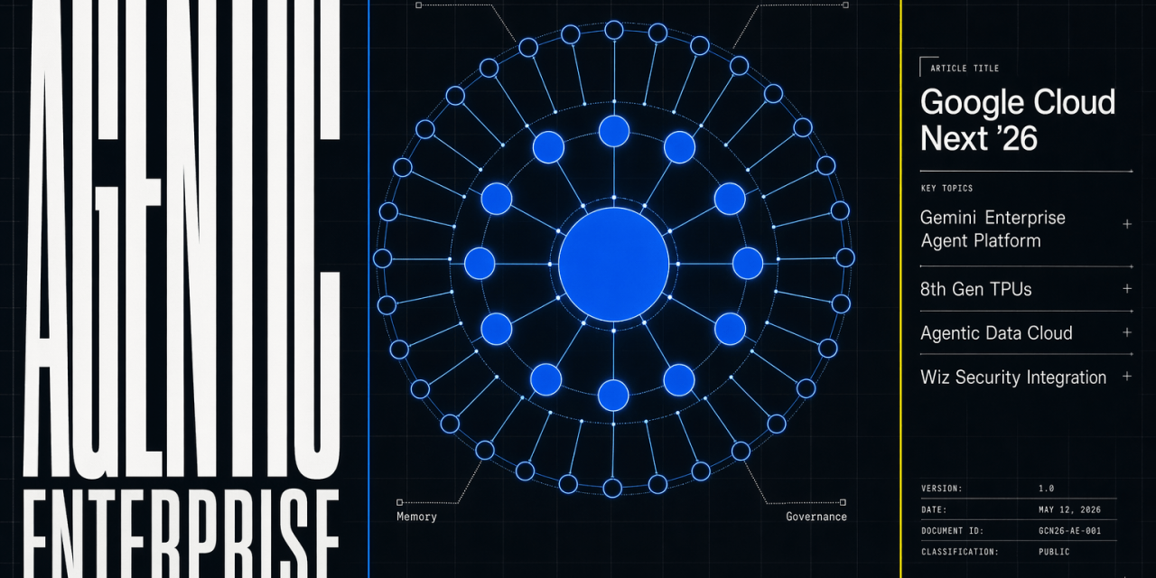 Een diepgaand overzicht van de aankondigingen op Google Cloud Next '26: Gemini Enterprise Agent Platform, achtste generatie TPU's, Agentic Data Cloud en meer.