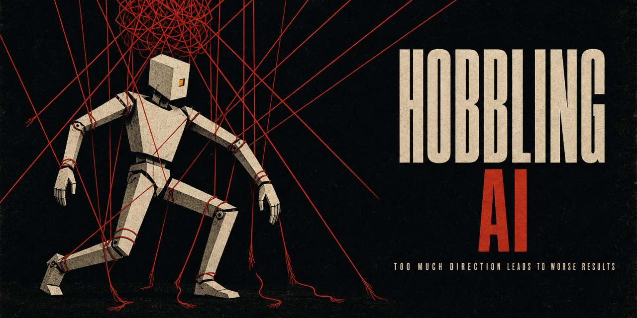 Hobbling AI happens when excessive instructions and rigid constraints limit model performance. Learn why overprompting produces weaker results and how to provide clearer direction.