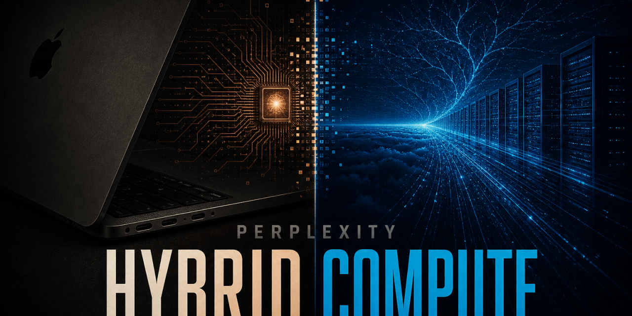 Perplexity Hybrid Compute splitst AI-taken tussen een lokaal model op je Mac en krachtige cloudmodellen. Zo werkt de verdeling, wat kost het en voor wie is het bedoeld?