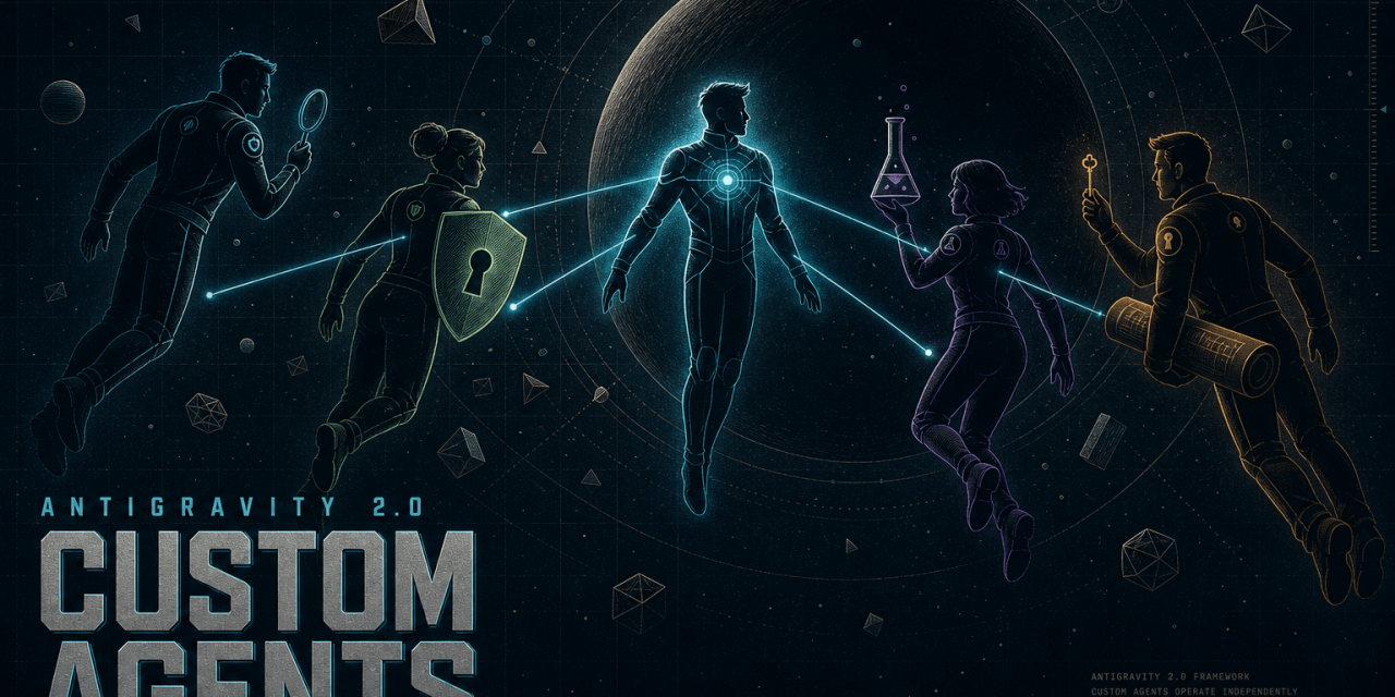 Custom agents in Antigravity 2.0 geven je gespecialiseerde AI agenten met eigen instructies, tools en permissies. Ontdek hoe ze werken, hoe je ze opzet en wat ze uniek maakt.
